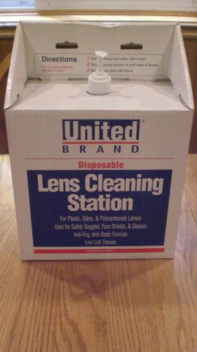 United Brand Lens Cleaning Station, 16 oz Solution, 1200 Tissues
