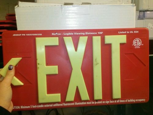 Plastic Exit signs