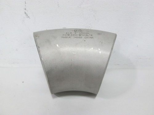 NEW ASTM A403 WP316L-W ELB 4 SCH10S 4IN 45DEG STAINLESS PIPE FITTING D336643
