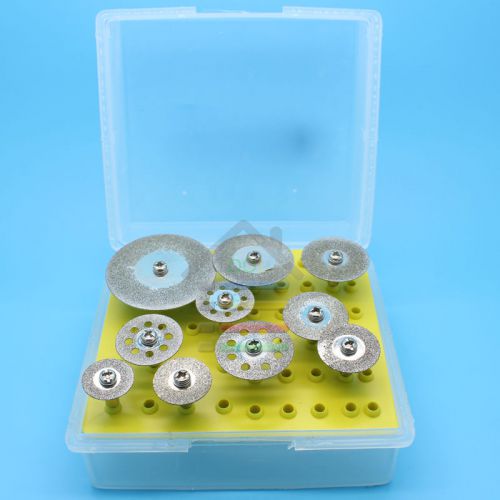 10pcs Diamond Hole Saw Blades Cut Off Discs Wheel For DREMEL Rotary Tools 2.35mm