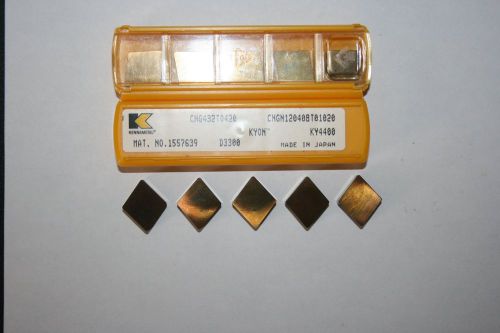 Kennametal inserts CNG432T0420 CNGN120408TO1020 Kyon KY4400 Qty. 10 for one cost