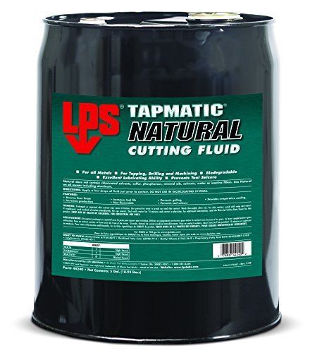 LPS 44240 Tapmatic Natural Cutting Fluid, 5 gal, Green