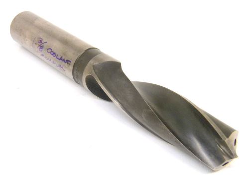 Used mohawk usa 1-3/8&#034; straight shank coolant twist drill 1.375&#034; for sale