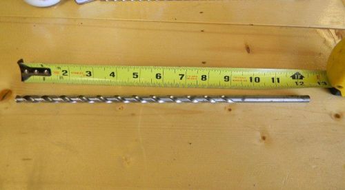 5/16&#034; x 12&#034; HS  Long Drill Bit - Straight Shank - Made in USA - Not Used