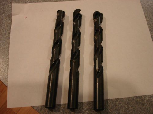 Straight Shank Drill Bitts 17.5 MM  lot of 3 pcs. Made in USA