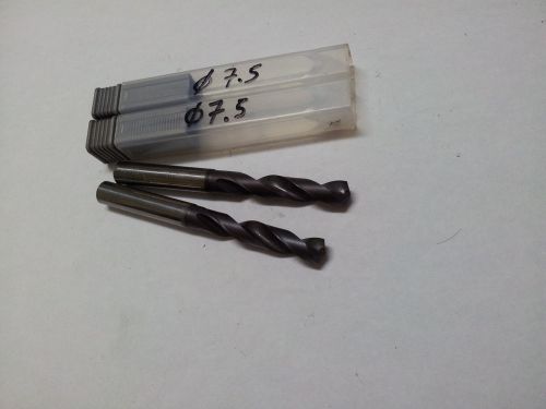 7.5 mm COATED CARBIDE  DRILL (2pcs)