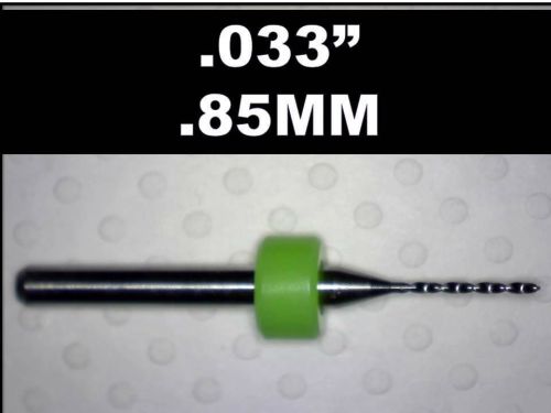 .033&#034; - 0.85mm - #66  carbide drill bit - new one piece - cnc dremel pcb models for sale