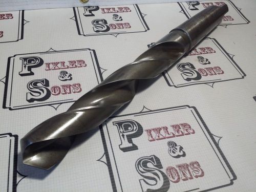 Cle-forge 1-43/64&#034; x 18&#034; hss drill w/ #5 mt morse taper shank for sale