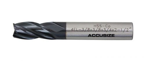 3/8x3/8x3/4x2-1/2&#034; m42 8% cobalt tialn finishing end mill, cnc, #6800-4041 for sale