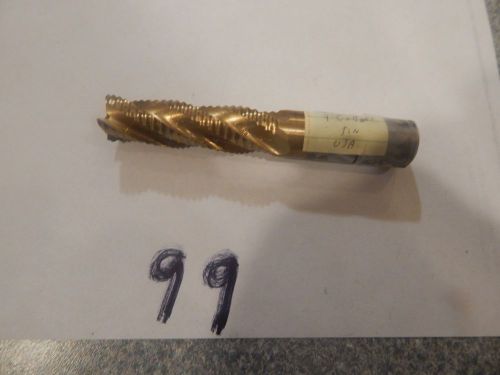 End Mill  3/4&#034; - four Flute Square End Tin Coated