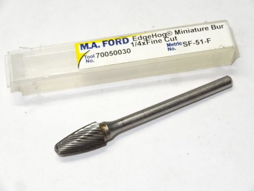 M.a. ford sf-51-f 1/4&#034; fine cut miniature carbide tip bur burr edgehog 70050030 for sale