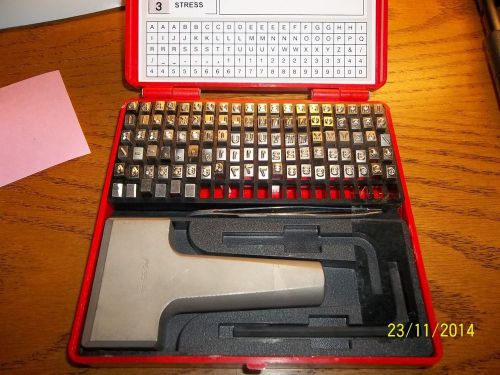 Young Brothers Steel Type Marking Kits 3/16&#034; Characters (Sharp Face) Never Used!
