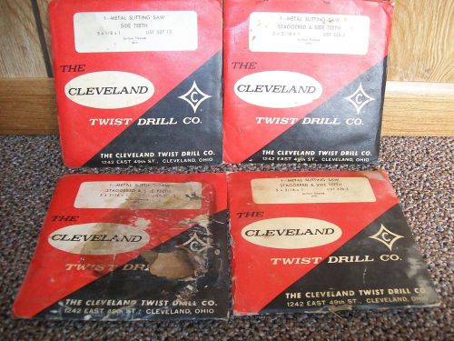 CLEVELAND SLITTING SAW BLADES LOT CLEVELAND TWIST DRILL CO. NEW! OLD STOCK U.S.A