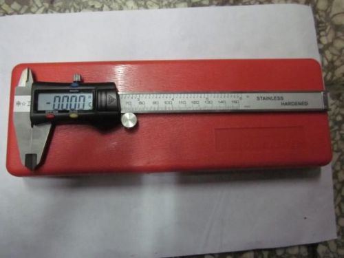 Hard 6 inch 150mm electronic digital lcd plastic vernier caliper micrometer for sale