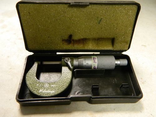 Vintage Mitutoyo No. 103 - 260 Micrometer 0.1&#034; .0001 In Case Excellent Condition