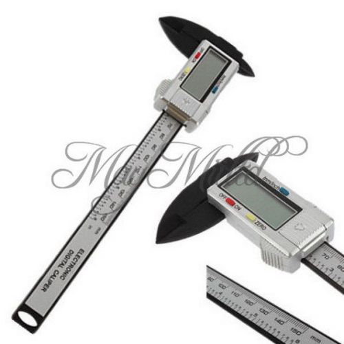 150 mm 6&#034;inch carbon fiber composite vernier digital electronic caliper ruler ca for sale