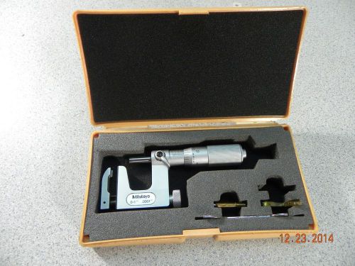 Mitutoyo no. 117-107 multi-anvil micrometer 0-1&#034; lot # 9 for sale