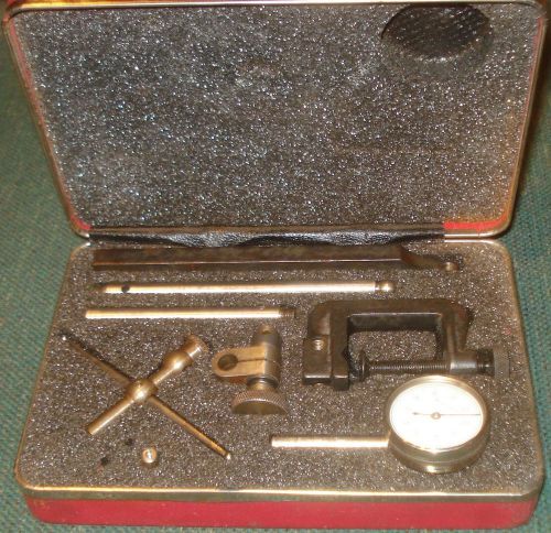STARRETT 196A1Z UNIVERSAL BACK-PLUNGER DIAL INDICATOR SET 0-100 READING 2 POINTS
