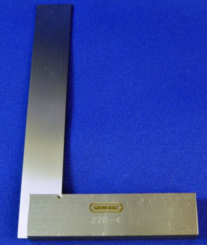 4&#034; Precision Square General Tools Part #270-4 Fully Ground and Polished
