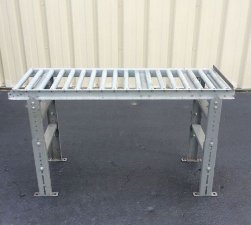 Hytrol type 18” w x 54” l gravity case / box conveyor with h-stand legs for sale