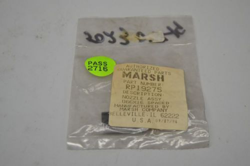 NEW MARSH RP19275 NOZZLE ASSEMBLY 0.066X16 SPACED  D237622