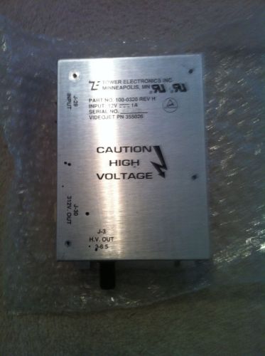 #1 videojet 355026-ja power supply for inkjet coder, 100-0320 rev h for sale