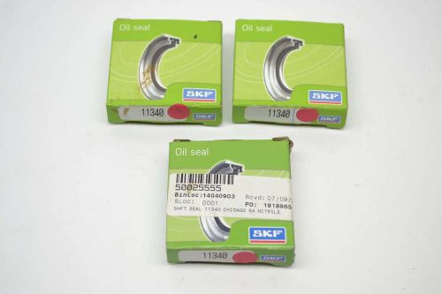 Lot 3 new skf 11340 1x2x1/4in ring oil seal b384154 for sale
