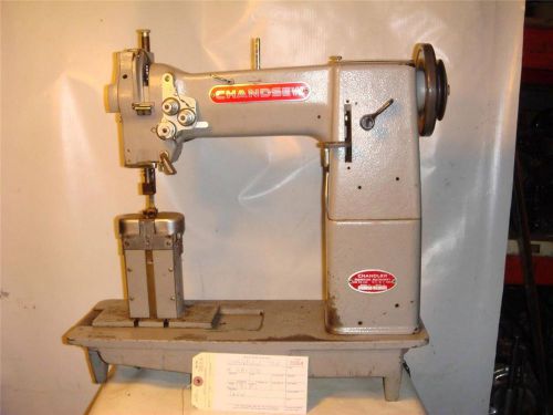 CHANDLER CHANDSEW 55B DOUBLE NEEDLE POST SEWING MACHINE