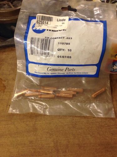 MILLER ELECTRIC 087299, Contact Tip, 0.023, PK 10