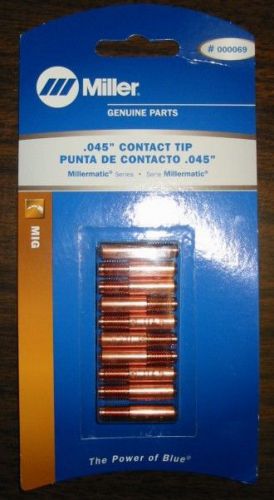 Miller Genuine .045&#034; Contact Tips for Millermatic Series - Qty 10 - 000069