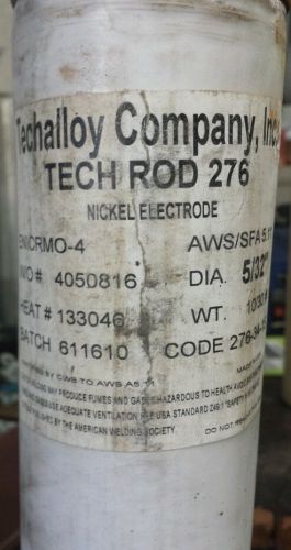 Techalloy company, inc. tech rod 276 enicrmo-4 5/32&#034; x 10lb tube of electrodes for sale