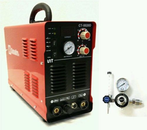 Unt 110/220v ct5020d 50 amp plasma cutter 200 amp tig/arc/mma welder argon regul for sale