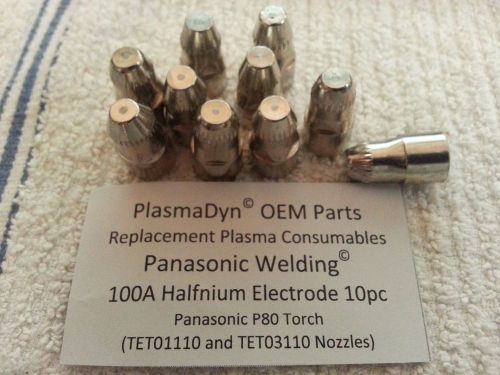 10 x p80 plasma torch hafnium electrodes - ep80-tet02033 - *fast us ship* for sale