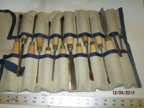 MACHINIST LATHE Lot of Henry Taylor Wood Carving Gouge Chisel s VERY CLEAN