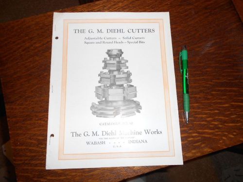 G. M. Diehl # 80 Cutters  Literature, Sales Brochure, Catalog
