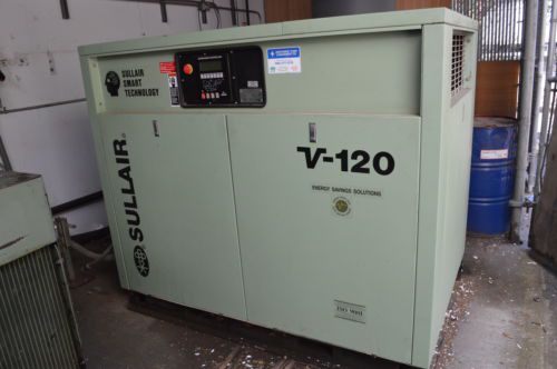 Sullair V120-40H/A Rotary Screw Air Compressor