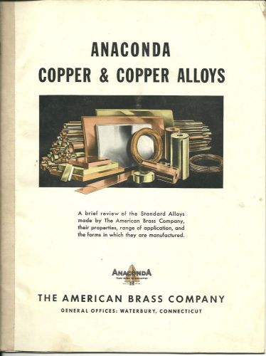 Vintage WWII American Manufacturing Brass Anaconda Copper Die Castings Catalog