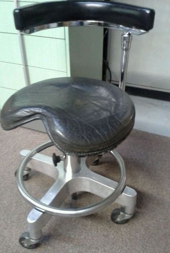 Vintage Den-tal EZ Chair, Posture Comfort Chair Rolling Dental Assistants Chair