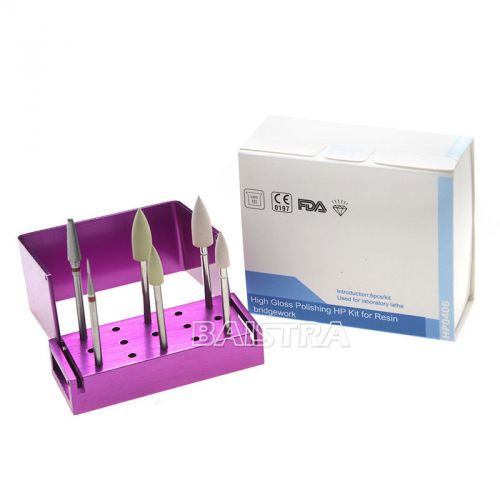 1 set dental lab diamond high gloss polisher  kit hp0604 for  resin bridgework for sale