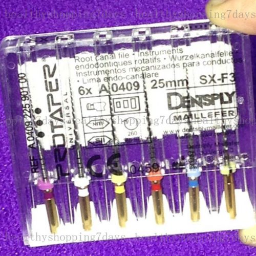 Hot protaper files niti sx-f3 25mm dental dentsply rotary universal engine 5pack for sale