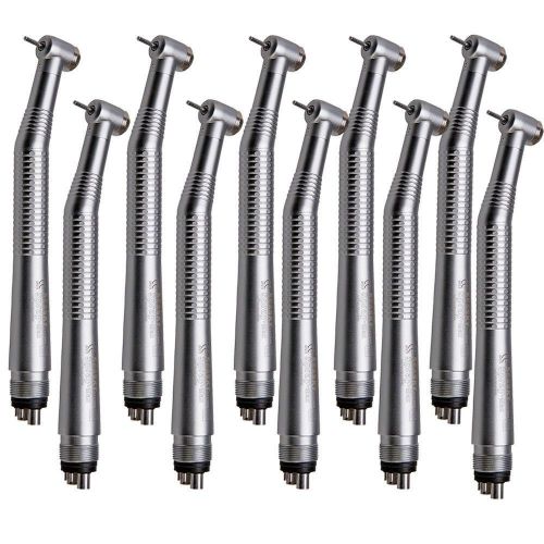 10PCS Dental High Speed Handpiece Push Button Standard 4 holes NSK Style