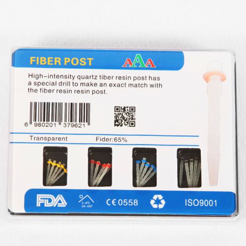 1 box aaa dental glass fiber resin post &amp; 4-drill screw thread us stock dentist for sale