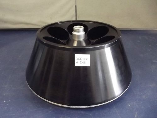 Beckman type ja-14 6 slot fixed angle centrifuge rotor-w/2 inserts-14k rpm- m546 for sale
