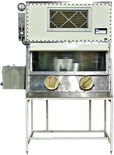 Canadian cabinets bm4-3lf stainless biological glove box lab hood, class ii for sale