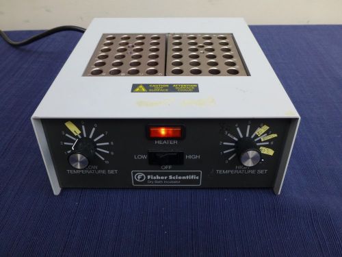 Fisher Scientific  dry  bath incubator with 2 dry heat blocks 11-71802