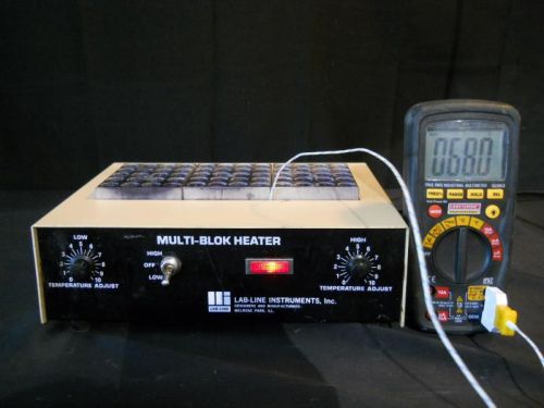 Lab-line instruments multi-blok heater 2093 w/ three 20 well blocks for sale