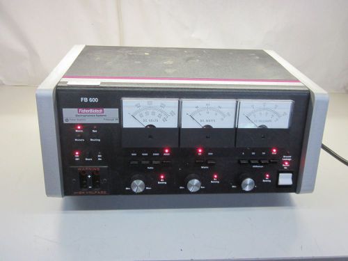 Fisher biotech electrophoresis systems power supply fb 600 for sale
