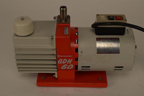 Shimadzu gdh 60 rotary oil vacuum pump w/ super line 200w motor gdh60 for sale