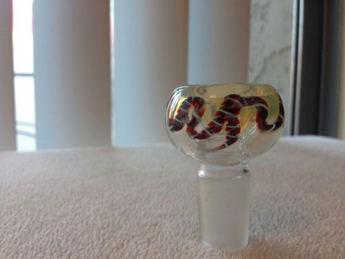 18mm snaketailed glass on glass bowl