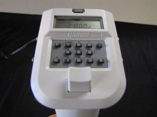 Rainin EDP Single Channel Electronic Digital Pipette, 2000µl,  w/Charger